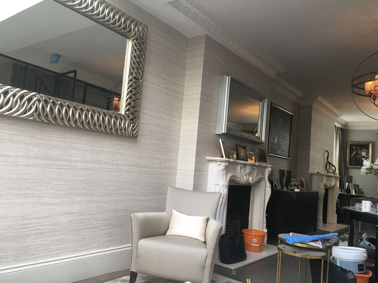 Interior painting and decorating project completed by A1 Decorating in London