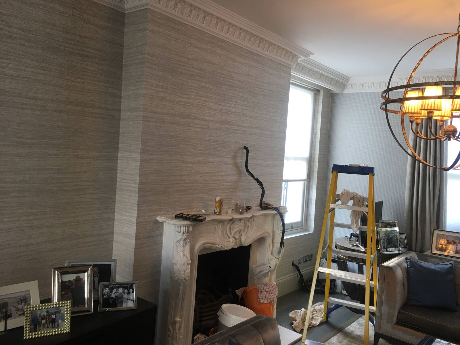 Interior painting and decorating project completed by A1 Decorating in London