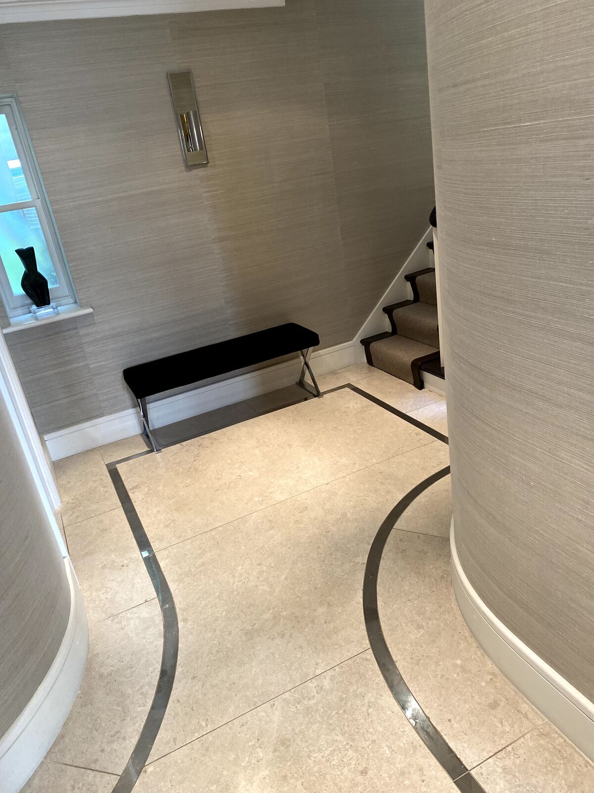 Hallway and staircase redecoration by A1 Decorating in London
