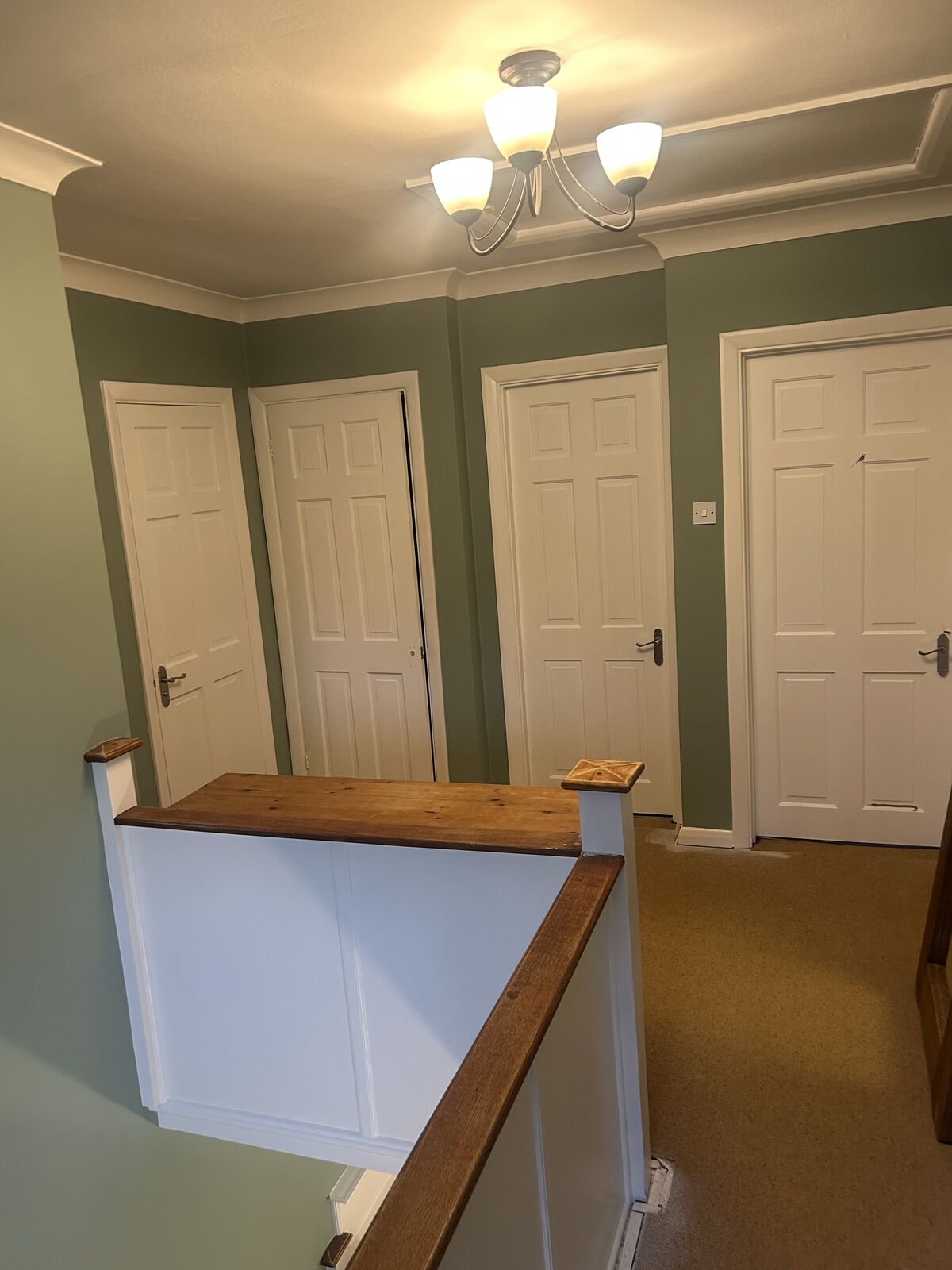 Hallway and staircase redecoration by A1 Decorating in London