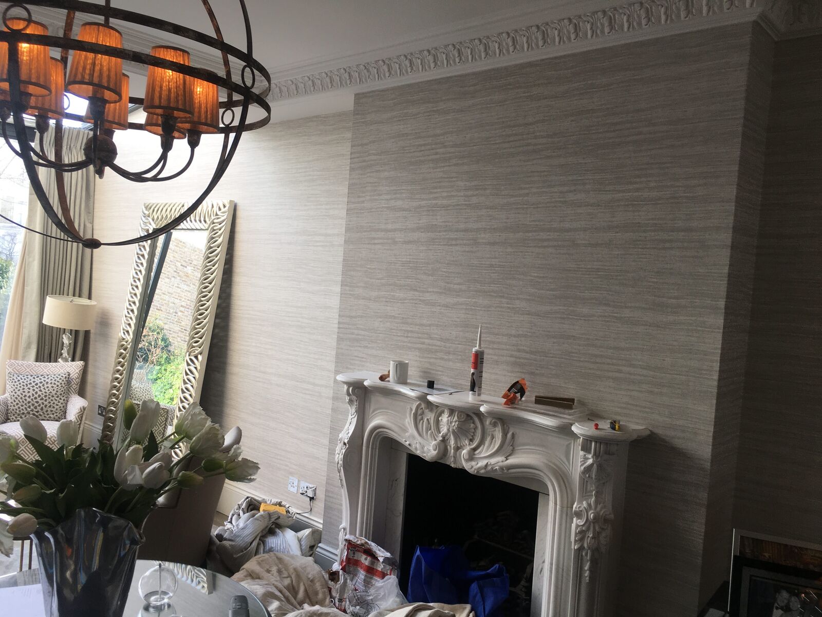 Interior painting and decorating project completed by A1 Decorating in London
